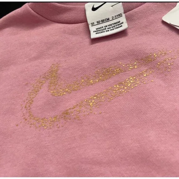 NWT Nike Metallic Jogger Sweats Set Girls Size 3T